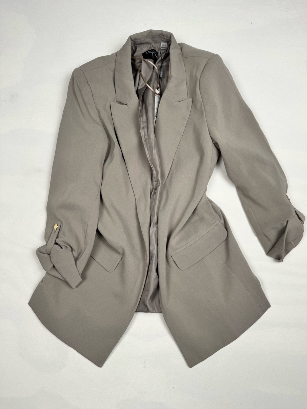 NWT Tahari Long Sleeve Blazer Gray Women’s XS Retail $88